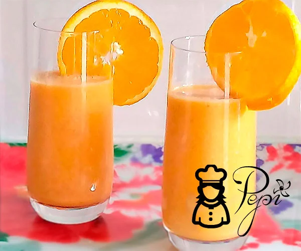 Batido de naranja, kiwi y zanahoria