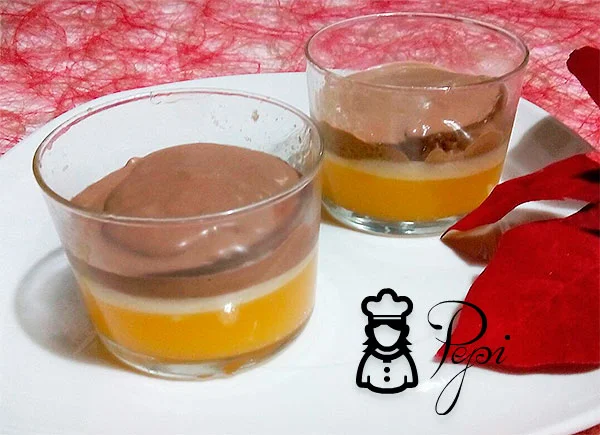 Receta de Vasitos de Crema de Arroz con Chocolate y Coco