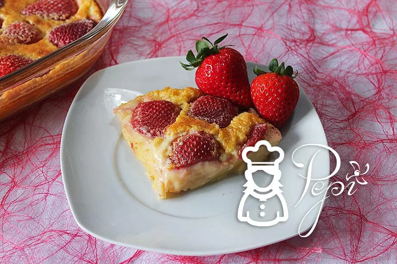 Pastel francés con fresas